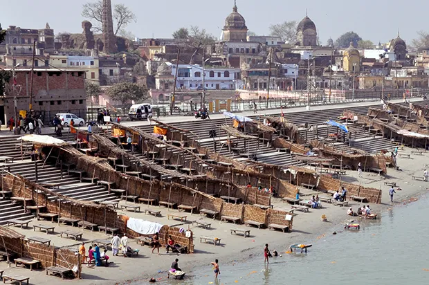 The ancient citadel of Ramkot, on whose elevated ground the Ram Mandir stands