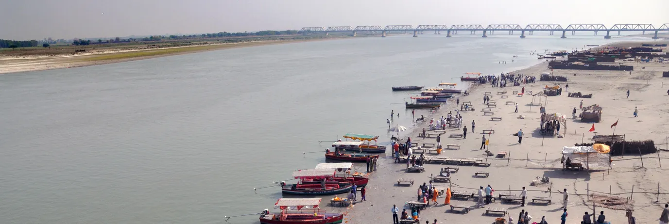 The Sarayu river flowing past Ayodhya